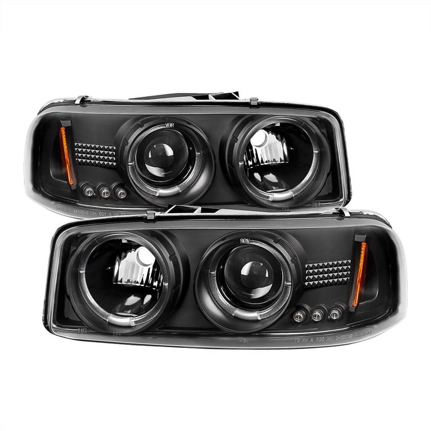 LED Projector Headlights Black Compatible