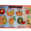 Fruit Name Puzzle for Kids (8×5 Inch) – Glossy Educational Puzzle