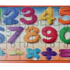 Educational Wooden Number Puzzle for Kids (8×5 Inch) – High Glossy Finish