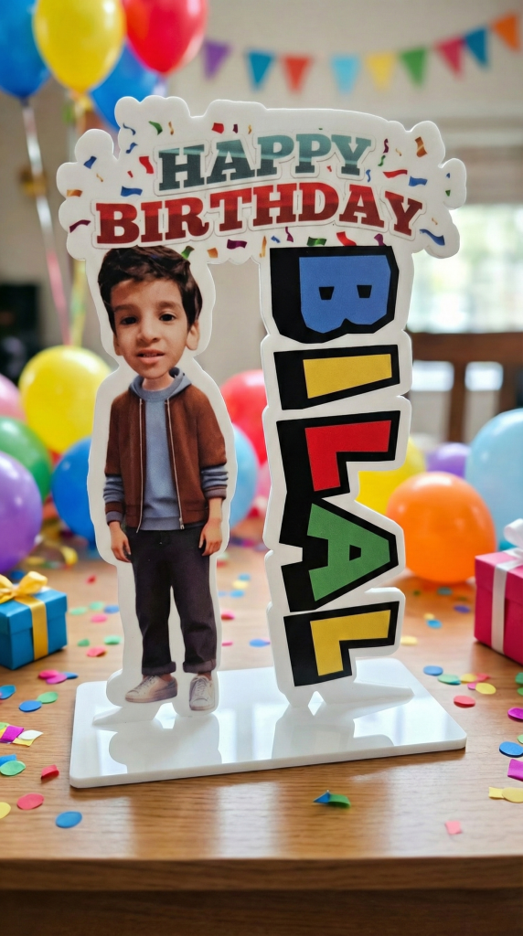 Custom Birthday Photo Standee (Personalized Name & Photo)