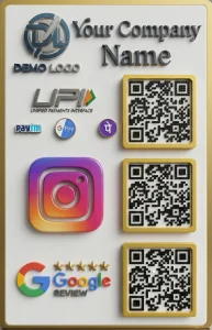 Multi-QR Standy – Premium Acrylic QR Standy