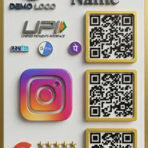 Multi-QR Standy – Premium Acrylic QR Standy