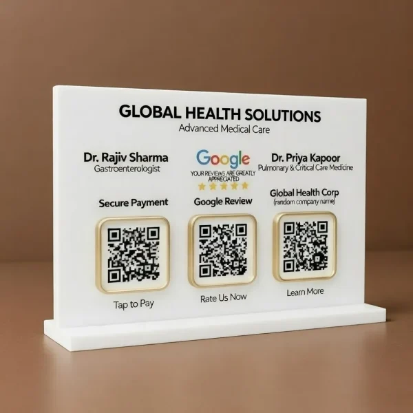 3-Panel Landscape Standy – Payment · Instagram · Google Review