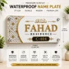 Premium Acrylic Waterproof Name Plate 9×4 Inch – Custom 3D Raised Letter Design