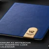 5-in-1 Corporate Gift Set with Notebook, Metal Pen, Card Holder & Leather Keychain