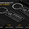 Metal Keychain Rectangle | Custom Laser Engraved | Stainless Steel | 2 Pieces Pack