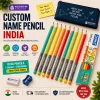 Personalized Name Engraved Pencil Set | Custom Wooden Pencils