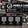 Black Acrylic Leather Keychain – Custom Laser Engraved & QR Code